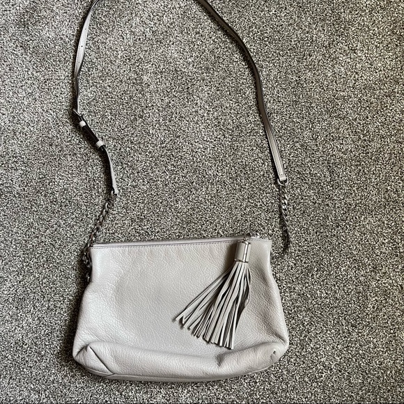 Michael Kors grey leather crossbody - Picture 1 of 11